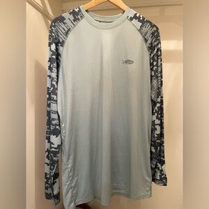 Men’s AFTCO Long Sleeve Performance Shirt - Large